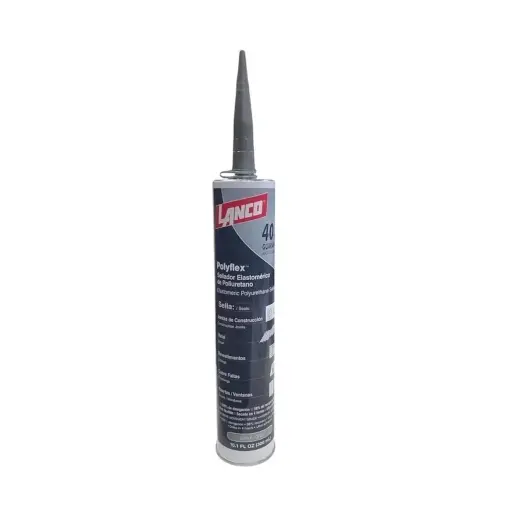 [ADH-LAN-348186] ADHESIVO / SELLADOR DE CONSTRUCION POLIURETANO 300ML COLOR GRIS POLYFLEX REF. CC348-18 / 348186 MARCA LANCO