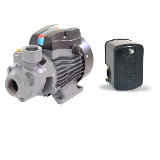 [BOM-PEA-PROMPEP05A] BOMBA PERIFERICA 1/2 HP 1" X 1" 110 V 40 LTS/MIN 40 MTS MONOFASICA + PRESOSTATO CONEX. HEMB. 1/4" 20-40 REF. PEP05A + ARPS24MS MARCA PEARL ( PROMO )