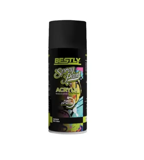 [SPR-BES-119538] SPRAY AERESOL ESMALTE COLOR NEGRO MATE 4 DE 200 ML COND. 119538 REF. BLY-200-4 MARCA BESTLY