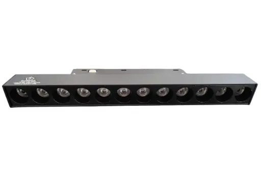 [LAM-ILU-LS203] LAMPARA LED LINEAL MULTISPOT 12W 48V 3CCT 2.2 X 21.6 CM IP20 1200LM NEGRO P/RIEL MAGNET. REF. LS203 MARCA ILUMINAK
