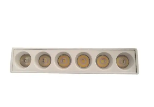[LAM-ILU-LS202] LAMPARA LED LINEAL MULTISPOT 6W 48V 3CCT 2.2 X 10.8 CM IP20 600LM BLANCO P/RIEL MAGNET. REF. LS202 MARCA ILUMINAK