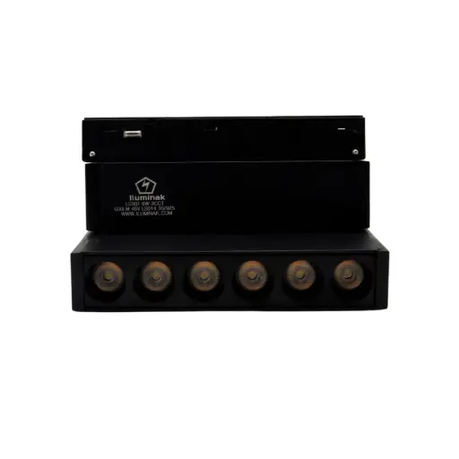 [LAM-ILU-LS301] LAMP LED LINEAL MULTISPOT PLEGABLE 6W 48V 3CCT 11.8 X 10.8 CM IP20 600LUM NEGRO P/RIEL MAGNETICO REF. LS301 MARCA ILUMINAK