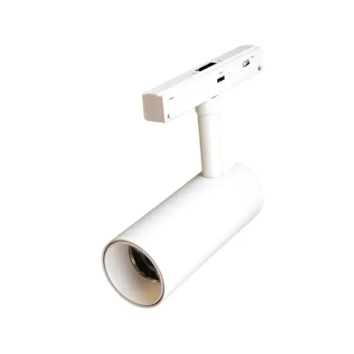[LAM-ILU-LS402] LAMPARA LED INTEGRADA TIPO BALA 12W 48V 3CCT 1200LUM IP20 BLANCO P/RIEL TRACKLIGHT MAGNETICO  REF. LS402 MARCA ILUMINAK