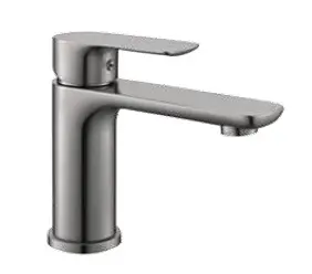 [GRI-UNI-GRI-540S] GRIFERIA MONOMANDO REDONDO BAJO P/ LAVAMANOS SATINADO REF GRI-540S MARCA UNIQUE