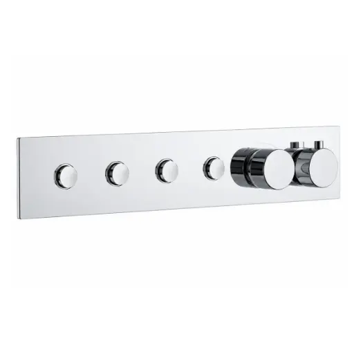 [MON-EUR-GRUDU-043] MONOMANDO / MEZCLADOR / MIXER TERMOSTATICO C/ PULSADOR 4 FUNCIONES COLOR CROMO REF. GRUDU-043 MARCA EUROPA