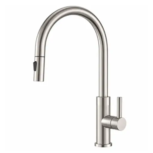 [GRI-EUR-GRICOC-029] GRIFERIA FREGADERO MONOMANDO EXTRAIBLE MOD. TRENTO ACABADO CROMADO REF. GRICOC-029 MARCA EUROPA 