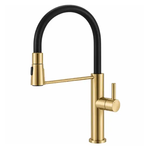 [GRI-EUR-GRICOC-028] GRIFERIA FREGADERO MONOMANDO MOD. GENOVA ACABADO GOLD ROSE REF. GRICOC-028 MARCA EUROPA 