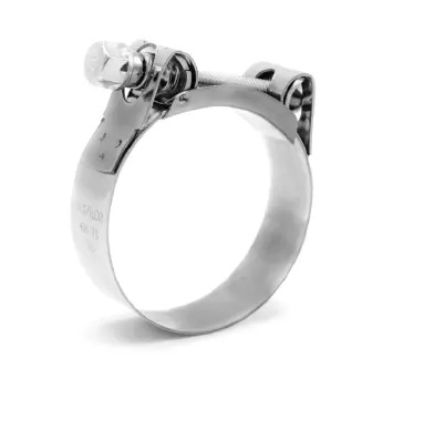 [ABR-MIK-3019266] ABRAZADERA DE ACERO INOXIDABLE LISA PESADA (121MM A 130MM) C/TORNILLO UNIDAD REF.121-130/310146 MIKA