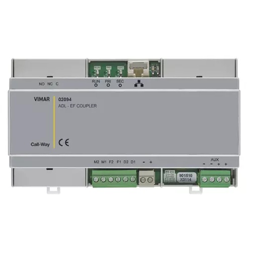 [ACO-VIM-02094] ACOPLADOR ADL-EF LINEA GESTION DE ETHERNET Y SONIDO 24 VDC REF. 01902 SERIE CALL WAY MARCA VIMAR