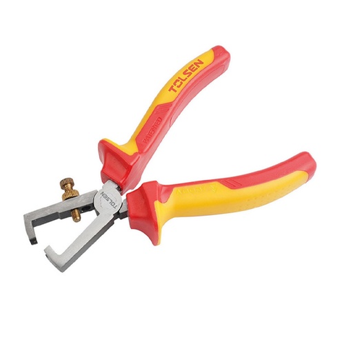 [ALI-TOL-V16066] ALICATE PELA CABLE 200 MM 8" MANGO DE MATERIAL AISLANTE REF: V16066 MARCA TOLSEN