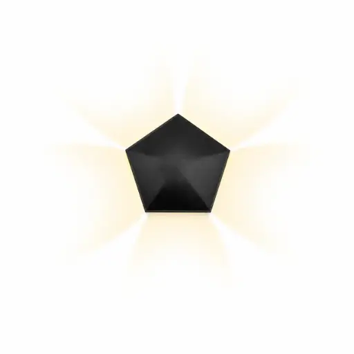 [APL-ILU-HY8234] APLIQUE DE PARED START FLUX 5W 4500K 85-265V IP65 NEGRO REF. HY8234 MARCA ILUMINAK
