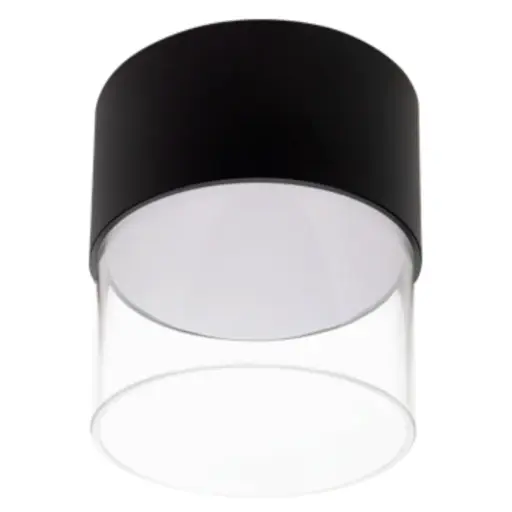 [LAM-LUM-LUM-925] APLIQUE DE TECHO LED INTEGRADO SUPERFICIAL 12W 3000K 85-265V OSRAM2835 NEGRO REF. LUM-925 MARCA LUMIND