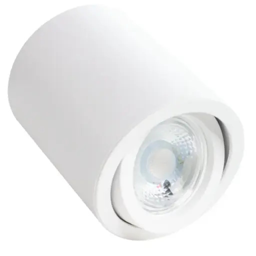 [APL-LUM-LUM-179] APLIQUE DE TECHO SUPERFICIAL PARA DICROICO GU10 ORIENTABLE COLOR BLANCO REF.LUM-S-7180 MARCA LUMIND