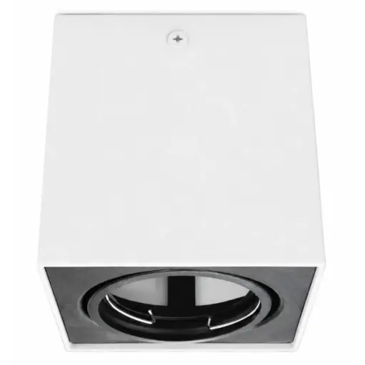 [APL-LUM-LUM-441] APLIQUE DE TECHO SUPERFICIAL PARA GU10 CUBO BLANCO CON NEGRO REF. LUM-441 MARCA LUMIND