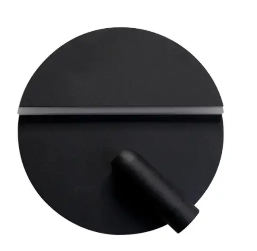 [APL-LUM-LUM-752] APLIQUE PARED INTEGRADO 9W+3W C/BALA DIRIGIBLE P/ INTERIOR NEGRO REF. LUM-752 MARCA LUMIND
