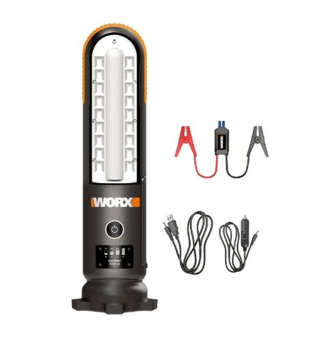 [ARR-WOR-WX852.1] ARRANCADOR AUXILIAR / LINTERNA PORTATIL 12V 12AH IP 54 REF. WX852.1 / 898595 MARCA WORX