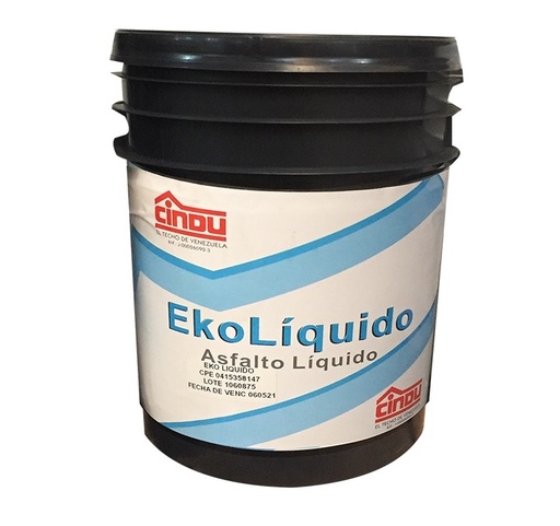 [ASF-CIN-LIQ4G] ASFALTO LIQUIDO CUÑETE 4 GL REF. EKOLIQUIDO MARCA CINDU