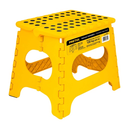 [BAN-PRE-22370] BANCO PLEGABLE 32 CM MOD.TABU-1 REF. 22370 MARCA PRETUL