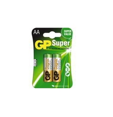 [BAT-GP-15A-2U2] BATERIA / PILA ALCALINA ULTRA AA 1.5V ( BLISTER 2 UNDS) REF. GP15A-2UE2 / 027581 MARCA GP