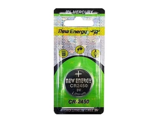 [BAT-NEW-443098] BATERIA / PILA BOTON DE LITIO " CR-2050" 3V UNIDAD REF. CR-2450-C1 / 443098 MARCA NEW ENERGY