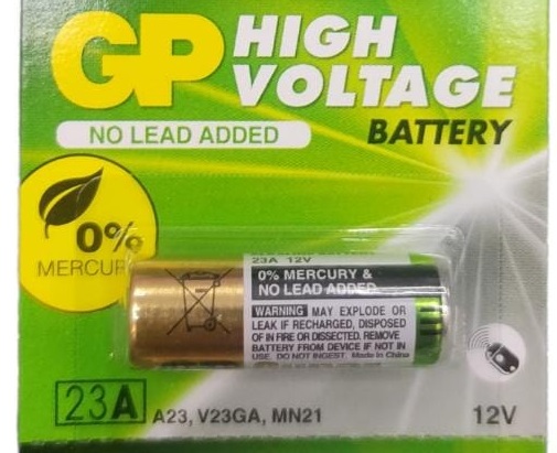 [BAT-GP-23A] BATERIA ALCALINA TIPO " 23A " 12 V ALARMA BLISTER UNIDAD REF. 23A-C5 / 042140 MARCA GP