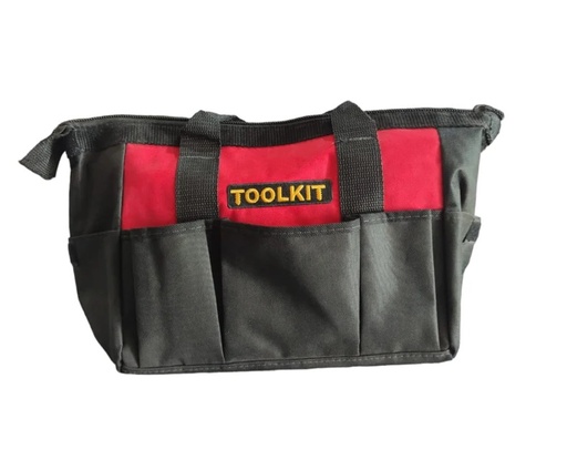 [BOL-STA-TOOLKIT-002] BOLSO PORTA HERRAMIENTAS PARA CONSTRUCCION 16" X 10" COLOR ROJO REF. TOOLKIT-002 MARCA STANLEY