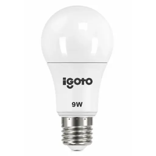 [BOM-IGO-IG-BL9W] BOMBILLO LED TIPO BULBO 9 W E27 6500 K 882 LM REF. IG-BL9W MARCA IGOTO
