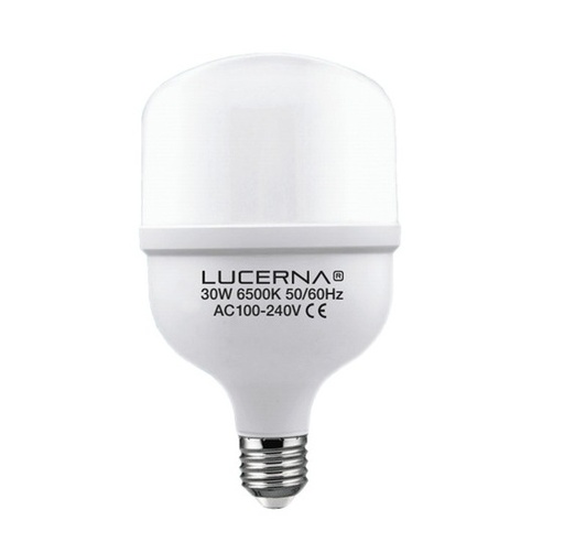 [BOM-LUC-30WE27] BOMBILLO LED TIPO BULBO CUADRADO DE 30 W E27 6000 K 2400 LM AC 100 - 240 V COD.726775 MARCA LUCERNA
