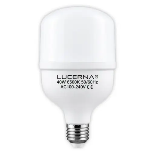 [BOM-LUC-40WE27] BOMBILLO LED TIPO BULBO CUADRADO DE 40 W E27 6500 K 3500 LM AC 100 - 240 V COD.726867 MARCA LUCERNA