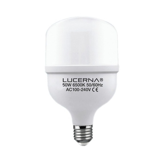 [BOM-LUC-50WE27] BOMBILLO LED TIPO BULBO CUADRADO DE 50 W E27 6500 K 4500 LM AC 100 - 240 V COD.726874 MARCA LUCERNA