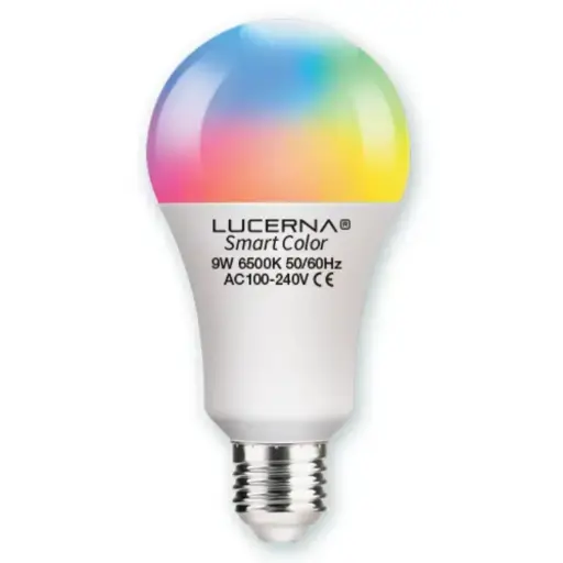 [BOM-LUC-9WSMART] BOMBILLO LED TIPO BULBO DE 9 W E27 2700 - 6000 K AC 100 - 240 V COD.727246 SMART LUCERNA