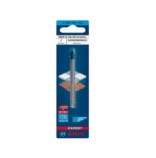 [BRO-BOS-2608900591] BROCA PARA CERAMICA 7MM X 90MM HEX-9 REF. 2608900591 / 871640 / 232434 MARCA BOSCH
