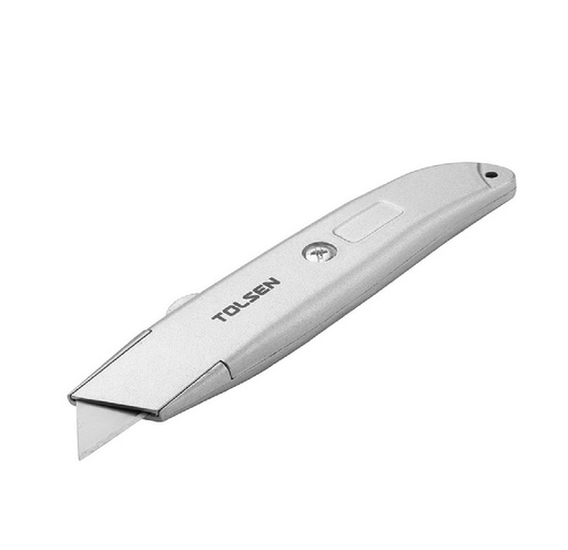 [EXA-TOL-30008] CUCHILLA - EXACTO DESMONTABLE 61 X 19 MM CUERPO DE ALUMINIO HOJA SK5 BLISTER REF:30008 MARCA TOLSEN