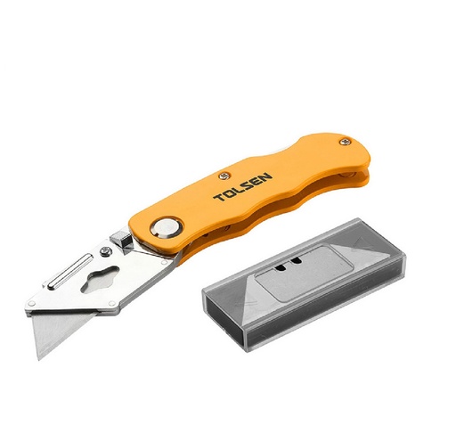 [EXA-TOL-30007] CUCHILLA - EXACTO TIPO NAVAJA 61 X 19MM DE ALUMINIO + 5 HOJAS REF. 30007 MARCA TOLSEN