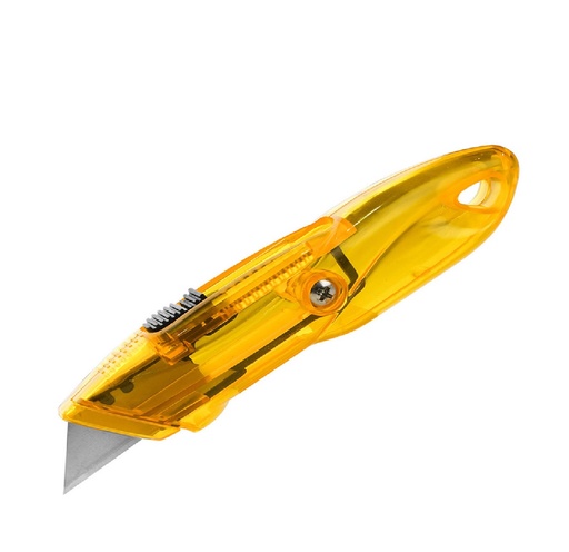 [EXA-TOL-30086] CUCHILLA - EXACTO DESMONTABLE 61 X 19MM CUERPO TRANSPARENTE ABS CON HOJA SK5 REF: 30086 MARCA TOLSEN