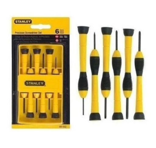 [JUE-STA-66052] JUEGO DE DESTORNILLADORES DE PRECISION 6 PZAS C/BLISTER REF. 66-052 / DES-717 MARCA STANLEY