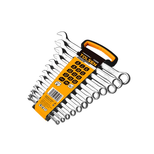 [JUE-TOL-15888] JUEGO DE LLAVES COMBINADAS 12 PZAS DE 6 A 22 MM REF. 15888 MARCA TOLSEN