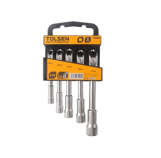 [JUE-TOL-15085] JUEGO LLAVES 5 PZAS TIPO L 8-10-12-13-17 MM REF: 15892 MARCA TOLSEN