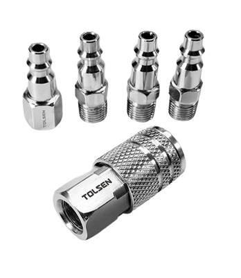 [KIT-TOL-72601] KIT DE CONECTOR / ACOPLADOR 5 PZA DE 1/4" 100 - 120V  REF. 72601 MARCA TOLSEN