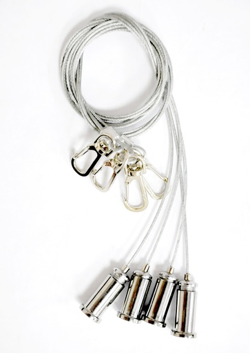 [ACC-LUX-60X60] KIT PARA COLGAR / ACCESORIOS PARA PANEL 60 X 60 CM / MONTAJE COLGANTE PARA SUPENDER MARCA LUXOLAR