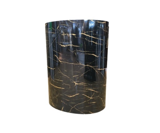 [LAM-NAN-UN-1228-10M] LAMINA DE PVC AUTOADHESIVO MARMOL. 1.20 X 2.80 MT X 2 MM NEGRO C/ BETA G REF NU-1228-10M NANUM LIGHT