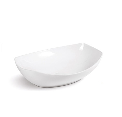 [LAV-UNI-LAV-81] LAVAMANOS OVAL DE SOBREPONER 50 CM X 40 CM X 14.5 CM COLOR BLANCO REF.LAV-81 MARCA UNIQUE