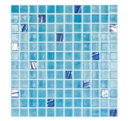 [MAL-VID-501-734] MALLA / MOSAICO CERAMICO TURQUESA 31,5 X 31,5 (0,1 MTS2) POR UNIDAD MARCA VIDREPUR