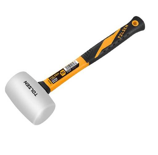 [MAZ-TOL-25173] MAZO DE CAUCHO NATURAL 225 GR / 8 OZ MANGO DE FIBRA DE VIDRIO REF:25173 MARCA TOLSEN