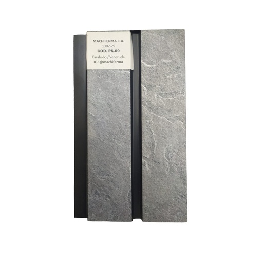 [PAN-MAC-PS-09] PANEL PARA PARED PS WALL PANEL INTERIOR 12 CM X 1,1 CM X 2,90 MTS COLOR NEGRO - GRIS REF.HC-WIPS09