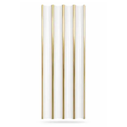 [PAN-MAC-PS-11] PANEL PARA PARED PS WALL PANEL INTERIOR 15 CM X 1,1 CM X 2,90 MTS BLANCO-DORADO MACHIFERMA