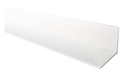 [PER-BUI-ANGB] PERFIL ANGULO GALVANIZADO BLANCO DE 20 X 20 MM 3.05 MTS COD. 007130010 MARCA BUILDCO