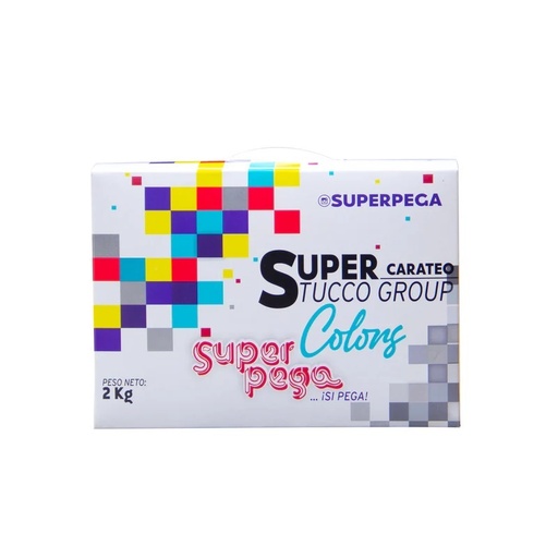 [STU-SUP-GRISCL-2K] SUPER STUCCO GROUT CARATEO / SELLADOR DE JUNTAS 2 KG COLOR GRIS PERLA MARCA SUPER PEGA ( PROMO)