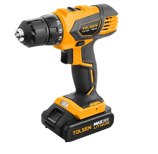 [TAL-TOL-79215] TALADRO INALÁMBRICO 3/8" 60HZ CARGADOR 100-240V BATERIA LITIO 20V REF: 79215 MARCA TOLSEN