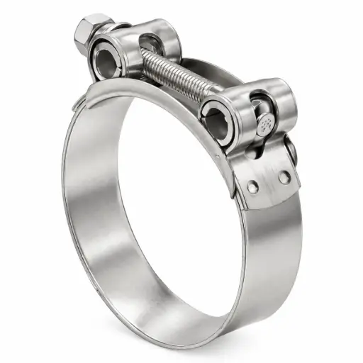 [ABR-MIK-3019039] ABRAZADERA DE ACERO INOXIDABLE LISA PESADA (21MM A 23MM) C/TORNILLO UNIDAD COD. 310104 REF. 21-23 MIKALOR